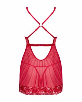 Sexy Babydoll en String - Rood