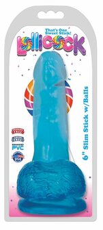 Lollicock Dildo Slim Stick With Balls - Berry Ice 15,8 cm: Compact, Realistisch &amp; Veelzijdig Genot