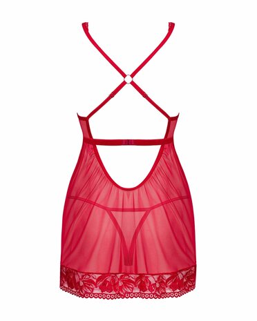 Sexy Babydoll en String - Rood