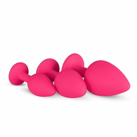 Siliconen Buttplug Met Diamant 