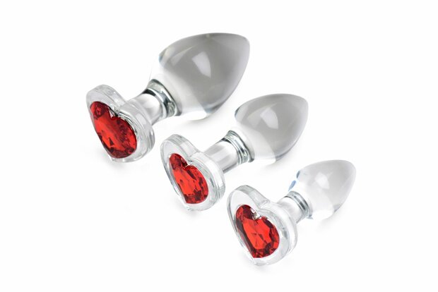 Anaalplug Set van Glas – 3-Delig | Luxe Temperature Play voor Elk Niveau
