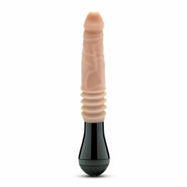 Dr. Skin Silicone - Dr. Knight - Stotende en Vibrerende Dildo - Beige