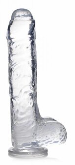 XL Dildo Transparant &ndash; Flexibel &amp; Realistisch met Zuignap