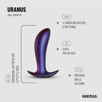 Hueman &ndash; Uranus Anaal Vibrator: Ontdek De Kracht Van Prostaatstimulatie