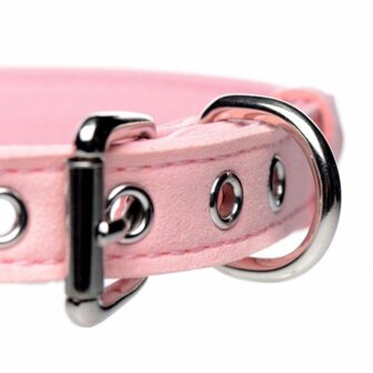 Golden Kitty Collar Met Kattenbelletje - Roze