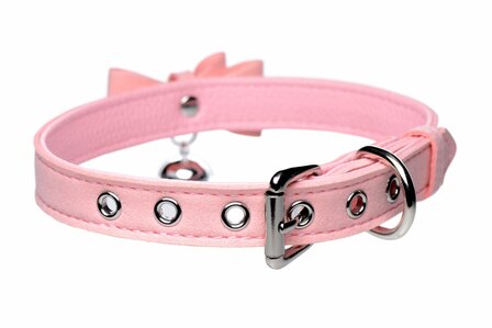 Vegan Collar met Strik en Kattenbelletje &ndash; Comfortabel en Stijlvol