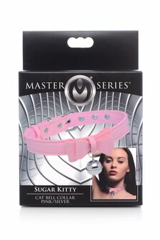Golden Kitty Collar Met Kattenbelletje - Roze