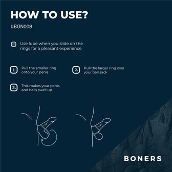 Siliconen Cockring &amp; Ballstretcher 