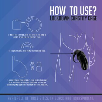  Lockdown Kuisheidskooi Transparant - Medium
