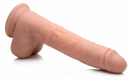 Vibrerende &amp; Stotende Realistische XL Dildo met Zuignap &ndash; 16,5 cm