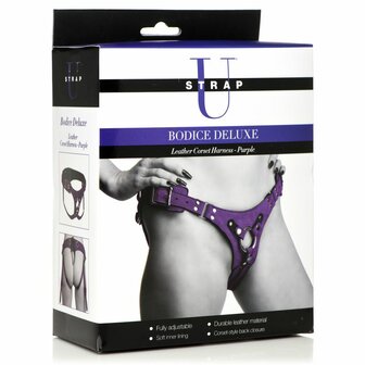 Korset Deluxe Leren Strap-On &ndash; Luxe, Comfort en Stijl in &Eacute;&eacute;n