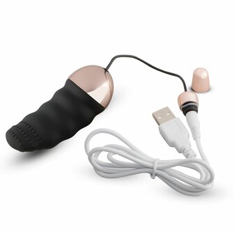 Teazers Geribbeld Vibratie-Eitje Met Afstandsbediening
