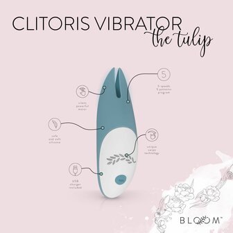The Tulip &ndash; Clitoris Vibrator uit de Bloom Collectie