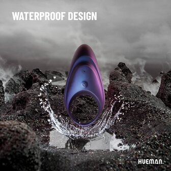 Hueman - Neptune Vibrerende Cockring + Afstandsbediening