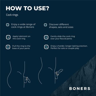 Boners 3-Delige Cockringen Set - Grijs