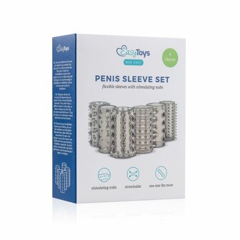 Penis Sleeve Set &ndash; 6 Verschillende Texturen voor Maximale Stimulatie