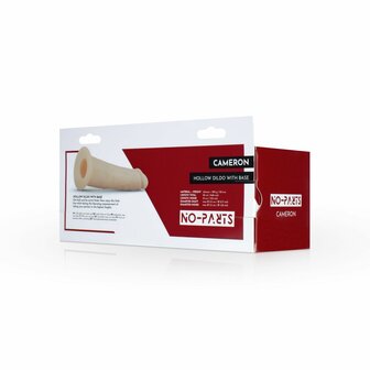 No-Parts &ndash; Cameron Holle Dildo 22 cm | Realistisch, Flexibel en Voorbindbaar