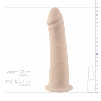 No-Parts &ndash; Cameron Holle Dildo 22 cm | Realistisch, Flexibel en Voorbindbaar