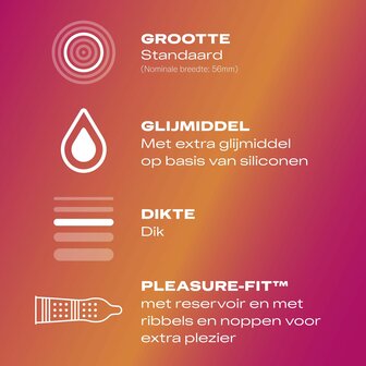 Durex Pleasure Me Condooms - 10 stuks