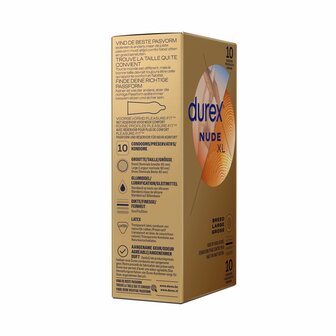 Durex Condooms Nude XL - 10 stuks