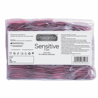 Pasante Sensitive Feel Condooms - 144 stuks