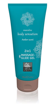 Massage- &amp; Glide Gel 2 in 1 - Amber