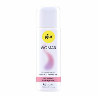 Pjur Woman Siliconen Glijmiddel &ndash; 30 ml | Zijdezacht &amp; Langdurig