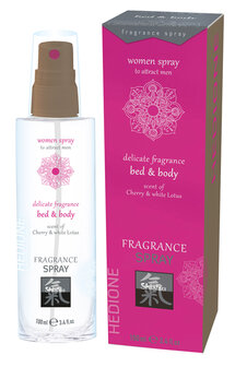 Feromonen Bed &amp; Body Spray Voor Vrouwen - Kers &amp; Witte Lotus