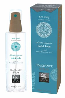 Feromonen Bed &amp; Body Spray Voor Mannen - Amber &amp; Japanse Mint