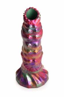 Ovipositor Dildo met Zachte Siliconen Eieren &ndash; Handsfree en Strap-On Compatibel