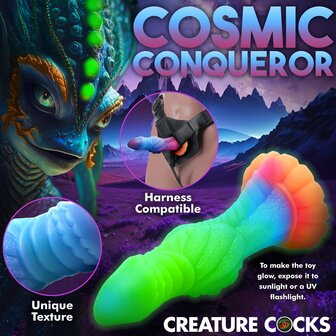 Glow-In-The-Dark Alien Dildo &ndash; Flexibel, Handsfree &amp; Futuristisch Genot