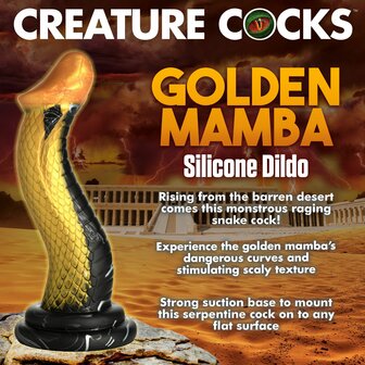 Gouden Mamba Dildo &ndash; Flexibel, Handsfree &amp; Veelzijdig Genot