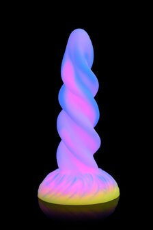 Glow-in-the-Dark Eenhoorn Dildo &ndash; Veilig, Flexibel &amp; Handsfree Plezier