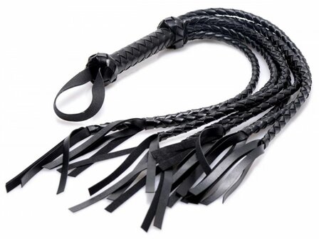 Kinky Flogger &ndash; Gevlochten Dominantie met Perfecte Grip (85 cm)