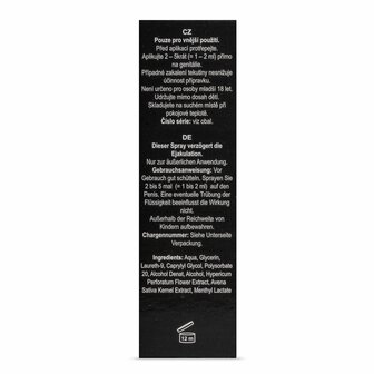 Black Stone Delay Spray &ndash; Orgasme Vertrager voor Mannen | Langdurig Genot