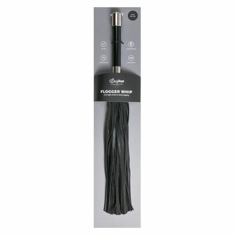Lange flogger met metalen handvat