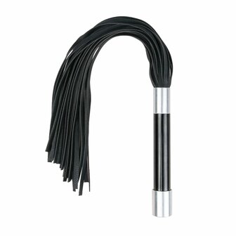 Stijlvolle Flogger voor BDSM &ndash; Handvat met Metalen Accenten