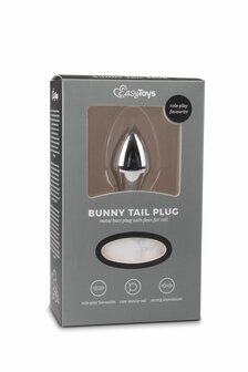 Konijnenstaart Buttplug &ndash; Aluminium Plug met Zachte Pluizige Staart