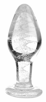 Glow-in-the-Dark Anaalplug van Glas &ndash; Medium | Sensueel Lichtspel &amp; Temperature Play