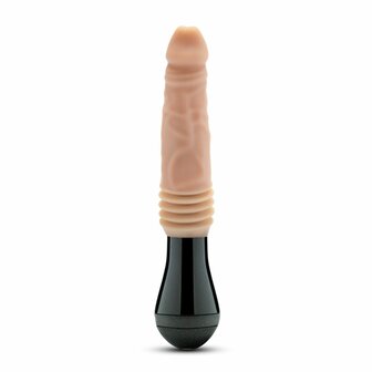Dr. Skin Silicone - Dr. Knight - Stotende en Vibrerende Dildo - Beige