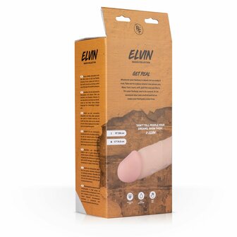Elvin XL Realistische Vibrator 27,5 cm &ndash; Groot, Levensecht &amp; Oplaadbaar | Real Fantasy