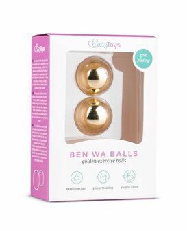 Ben Wa Ballen 25 mm &ndash; Goudkleurig | Bekkenbodemtrainer Easytoys