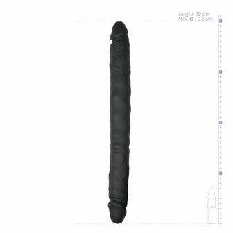 Double Ended Dildo &ndash; Zwart | Flexibel, Realistisch &amp; Perfect voor Duo-plezier