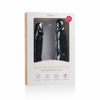Double Ended Dildo &ndash; Zwart | Flexibel, Realistisch &amp; Perfect voor Duo-plezier