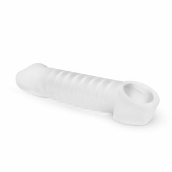 Boners Ondersteunende Penis Sleeve &ndash; Extra Lengte en Dikte voor Intenser Genot