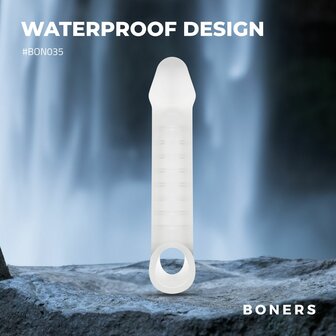 Boners Ondersteunende Penis Sleeve &ndash; Extra Lengte en Dikte voor Intenser Genot