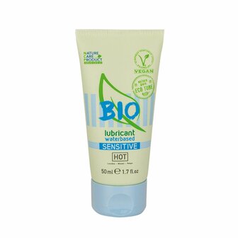 HOT BIO Sensitive Glijmiddel 50 ml &ndash; Biologisch &amp; Huidvriendelijk Waterbasis Glijmiddel