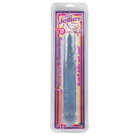 Crystal Jellies Dubbel Dildo - Lichblauw