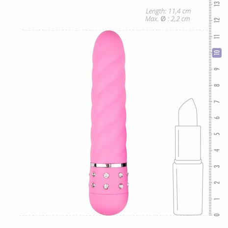 Mini Vibrator Gedraaid - Roze