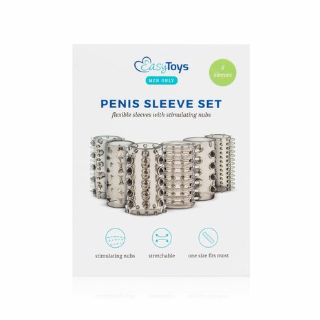 Penis Sleeve Set – 6 Verschillende Texturen voor Maximale Stimulatie